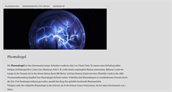 Desktop Screenshot of plasmakugel.net